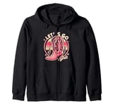 Let's Go Girls Western Cowgirl Tees, Cool Bachelorette Party Zip Hoodie