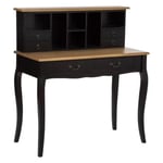 Bureau Secrétaire 5 Tiroirs "Chrysa" 111cm Noir