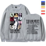 Unisex Vuxen Kvinna Man Tröja 1989 Taylor Swifts Rundhals Tröja Pullover Grey S