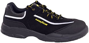 Goodyear G1388601C S3 SRC Chaussures en cuir nubuck hydrofuge Noir 43 EU