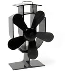 Wiltec - Ventilateur de poêle Bois 5 Pales 50-300°C Autoalimentation thermique par Chaleur Sans courant Four