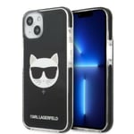 Karl Lagerfeld iPhone 13 Skal Choupette Head - Svart