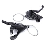 Nologo Facile à Utiliser 1pair VTT VTT Vélo 3x7 Vitesse Dérailleurs Shifter Leviers de Frein VTT Compatible de 21-23mm Shifter Frein