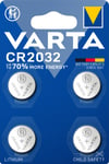 Varta CR2032 litiumbatteri 3 V, 4-pack