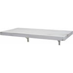 Table murale HHG 418, table pliante murale en bois massif, 100x50cm shabby blanc