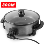 Electric Multi-Function Meal Cooker Big Capacity Frying Pan & Lid 5-Speed