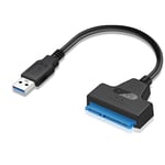 Cable Adaptateur De Disque Dur Usb 3.0 Vers Sata Iii Avec Cable De Connexion De Pilote Dur D'Ordinateur Leger Led Pour Ssd Et Disque Dur 2,5 Pouces,