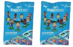 X2 UEFA Euro 2020 Football Player Cool Figure Stamper Party Filler Cake Topper