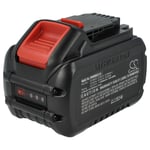 vhbw 1x Batterie compatible avec Dewalt DCS391, DCS388, DCS389NT, DCS389, DCS389X2, DCS391B outil électrique (12000 mAh, Li-ion, 20 V / 60 V)