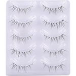 Lösögonfransar Korta naturliga fransar Clear Band Lashes Pack Wispy