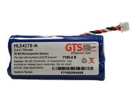 Gts Hls4278-M - Batteri För Streckkodsläsare (Likvärdigt Med: Symbol Btry-Ls42raa0e-01, Symbol 82-67705-01) - Nickelmetallhydrid - 730 Mah - För Symbol Ds6878-Sr, Ls4278  Zebra Ds6878, Ds6878-Dl, Ds6878-Hc, Ds6878-Hd, Ds6878-Sr, Li4278