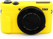 Étui de protection léger et souple pour appareil photo Canon PowerShot G7X Mark II/G7X Mark III DSRL Jaune