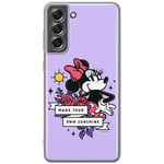 ERT GROUP Coque de téléphone Portable pour Samsung S21 FE Original et sous Licence Officielle Disney Motif Minnie 073 Parfaitement adapté à la Forme du téléphone Portable, Coque en TPU