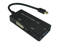 Value 12.99.3154, 0,1 M, Mini Displayport, Mini Displayport + Hdmi + Vga (D-Sub), Hankoppling, Honkoppling, Rak