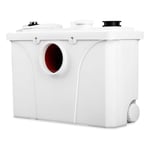 Station de relevage pour eaux usées Pompe domestique de relevage de matières Pompe anti-retour intégré pour wc, douche, Blanc 700 w - Einfeben