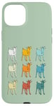 Coque pour iPhone 15 Plus Goat Lover Farm Animals Retro Glitch Goats