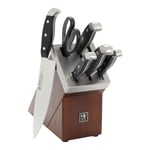 Henckels Statement 7-pcs, Knife block set, brown