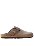 Birkenstock Boston Oiled Leather Sandal, Brown, Size 11.5, Men