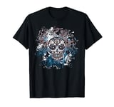 Mexican Sugar Skull Flowers Day of the Dead Ornament T-shirt