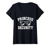 Womens Princess Security Sunglasses Cool Cute Princess Gift V-Neck T-Shirt