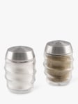 Cole & Mason Bray Salt & Pepper Shakers, Set of 2, Clear/Silver