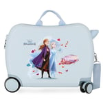 Disney Frozen La Reine des Neiges Nature is magical Valise Enfant Bleu 50x39x20 cms Rigide ABS Serrure à combinaison 34L 2,1Kgs 4 roues Bagage à main