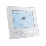 KETOTEK Thermostat Connecté WiFi Chaudiere Gaz/Chauffage au Sol Eau 220V 3A Compatible avec Alexa, Thermostat d'ambiance Programmable Blanc Contrôle de Tuya/Smart Life App