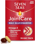 Seven Seas JointCare Max Glucosamine and Omega-3 / 30 Day Duo Pack Exp 02/2026