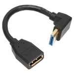 Displayport-jatkokaapeli DP1.4, versio 90 astetta Displayport-uros-naaras-jatkosovitin 8k 60hz 4k 144hz