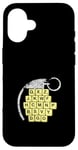 Coque pour iPhone 16 Jeu de blocs de lettres amusant Choisissez soigneusement vos mots