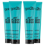 Got2b Gloss Hair Primer Lotion for Glossy And Glass-like Hair, 4 Pack