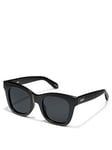 Quay Australia After Hours Large Frame Cat Eye Sunglasses - Black