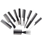 10 Pcs/Set Plastic Professional Hair Brush Comb  Men/Women