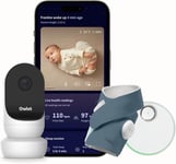 Owlet Dream Sock & Cam 2 Bundle Bedtime Blue  Pulse rate & Oxygen level monitor