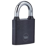 Yale - Y111B/32/116/1 Standard Security Iron Padlock 32mm - Black - Hardened Steel Shackle - Indoor use