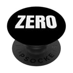 ZERO Le mot zéro PopSockets PopGrip Adhésif