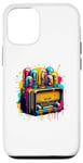 Coque pour iPhone 12/12 Pro Splash Art Radio Vintage Radios Antiques