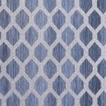 Arthouse Radiance Trellis Navy/Silver Glitter Metallic Textured Wallpaper 298505