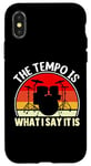 Coque pour iPhone X/XS The Tempo Is What I Say It Is Drum Drummer Drummer Men Women