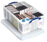 Really Useful Plastic Storage Box 50 Litre Clear