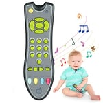 Aolso Télécommande TV, Jouet télécommandé de Musique, télécommande du simulateur de bébé, Apprentissage Pendant 6 Mois + Garçons ou Filles, 3 Modes de Langue (Gris foncé)…