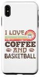 iPhone XS Max I love Coffee and Basketball Cute Kawaii Case