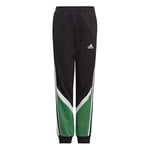 Adidas GM6985 B Bold Pant Sport Trousers Boys Black/Core Green/White 7-8A