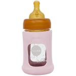 Hevea Baby Glas nappflaska Wide Neck 150ml Powder Pink - 1 Stk