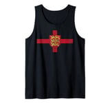 ENGLAND FLAG ROYAL ARMS SAINT GEORGE'S CROSS ENGLISH Tank Top