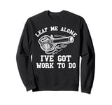 Electric Leaf Blower Mens Landscaping Funny Lawn Care Yard Sweatshirt