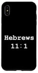 iPhone XS Max Christian faith holy bible verses typeset Hebrews 11:1 Case