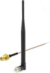 868 Mhz Antenne Sma Antenne Wifi Pc 3 Dbi Nfc Rfid Adaptateur Sma Mâle + Sma Femelle Câble Pigtail Rg178 15 Cm Pour Antenne Gsm Cb Radio Sans Fil Wifi Homematic Ccu2 Cc1101