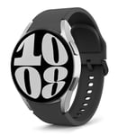 MoKo Bracelet Compatible avec Samsung Galaxy Watch 7 FE 6 5 4 40mm 44mm/Watch 6 Classic 43mm 47mm/Watch 5 Pro 45mm/Watch 4 Classic 42mm 46mm, Bracelet Sport en Silicone Souple, Noir