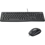 Logitech MK120 Wired USB Mouse And Keyboard Set UK QWERTY